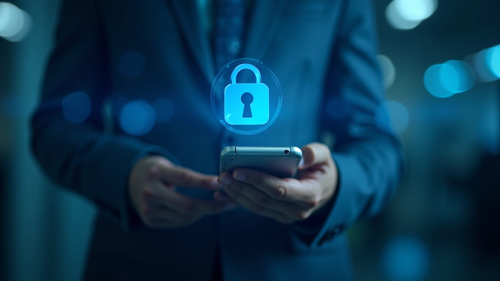 Symbolbild für Datensicherheit: Schloss und Smartphone mit verschlüsselter Verbindung