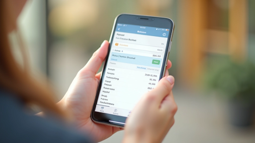 Smartphone zeigt Umschlagmethode App-Interface mit visuellen Budgets
